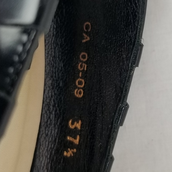 Dior Serpent Picasso Black Leather Hidden Platform Stiletto Heel Pumps size 37.5 - Picture 9 of 11